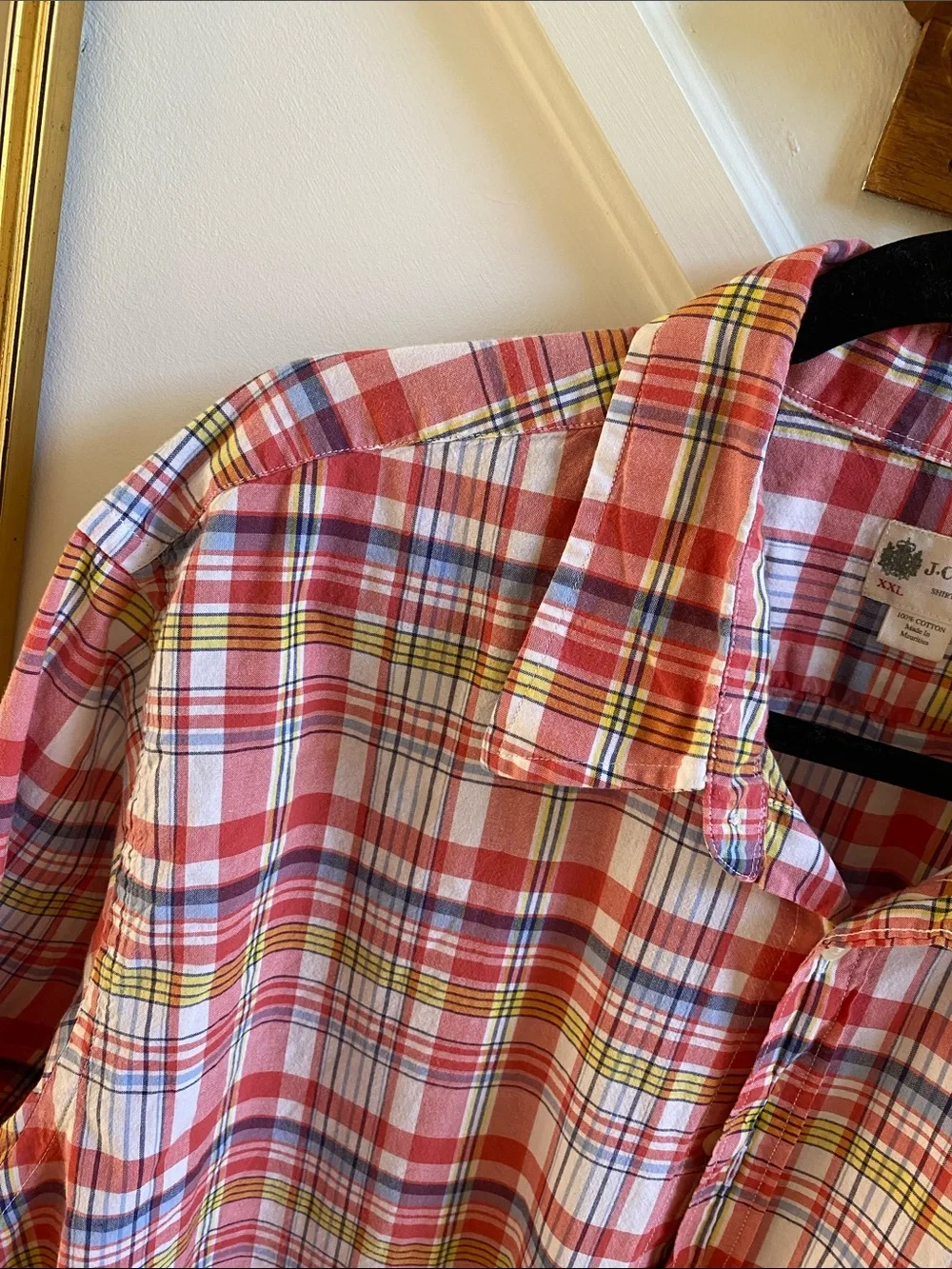 J. CREW Cotton Plaid Shirt